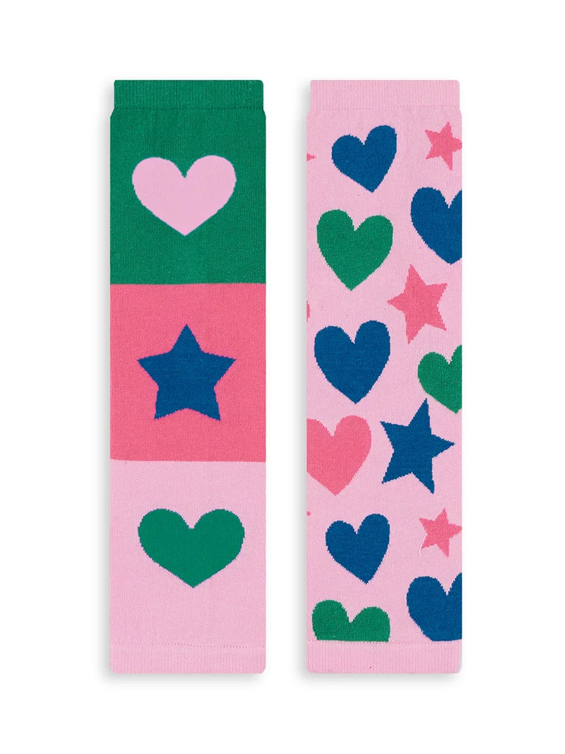 Denokids Star Hearts Girl Gaiters